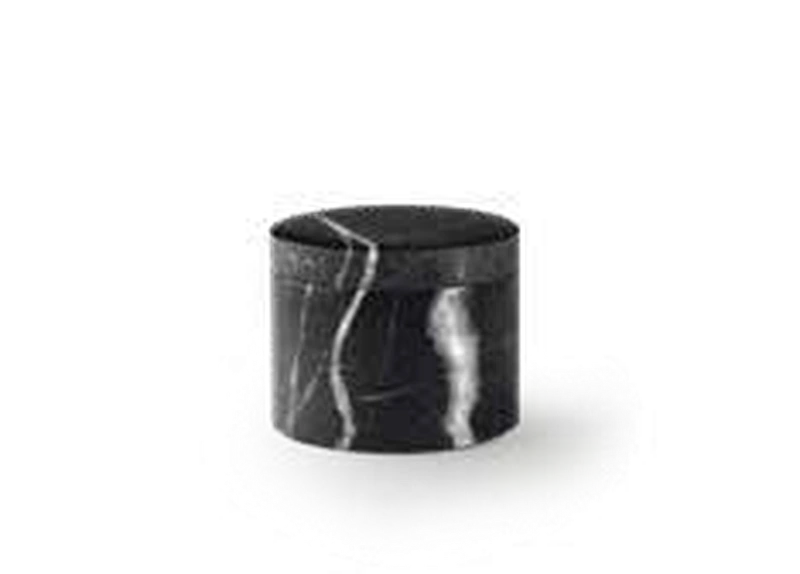 Marmorurne Mini – schwarz